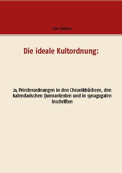 Die ideale Kultordnung: von Glessmer,  Uwe