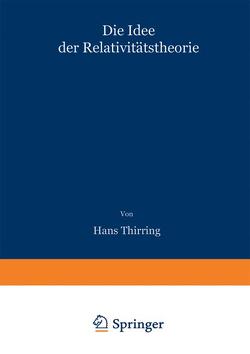 Die Idee der Relativitätstheorie von Thirring,  Hans