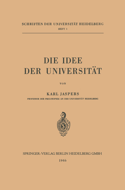 Die Idee der Universität von Jaspers,  Karl