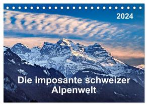 Die imposante schweizer Alpenwelt (Tischkalender 2024 DIN A5 quer), CALVENDO Monatskalender von ap-photo,  ap-photo