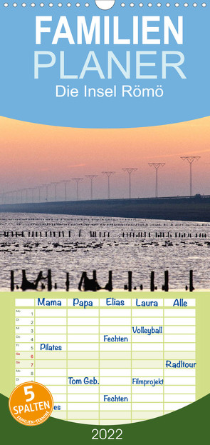 Familienplaner Die Insel Römö (Wandkalender 2022 , 21 cm x 45 cm, hoch) von Akrema-Photography, Neetze