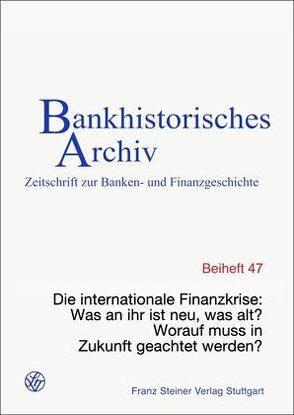 Die internationale Finanzkrise von Floto-Degener,  Hanna