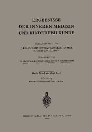 Die interne Therapie des Ulcus ventriculi von Zweig,  Walter