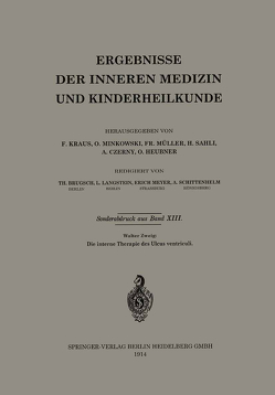 Die interne Therapie des Ulcus ventriculi von Zweig,  Walter