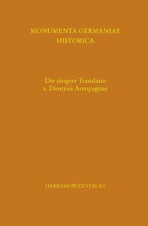 Die jüngere Translatio s. Dionysii Areopagitae von Lukas,  Veronika