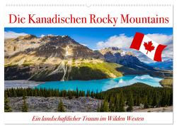 Die Kanadischen Rocky Mountains (Wandkalender 2024 DIN A2 quer), CALVENDO Monatskalender von Brack,  Roland