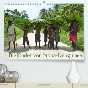 Die Kinder von Papua Neuguinea (Premium, hochwertiger DIN A2 Wandkalender 2022, Kunstdruck in Hochglanz) von Hähnke und Peter Möller,  André