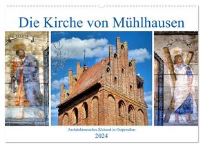 Die Kirche von Mühlhausen – Ein architektonisches Kleinod in Ostpreußen (Wandkalender 2024 DIN A2 quer), CALVENDO Monatskalender von von Loewis of Menar,  Henning