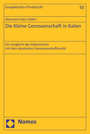 Die Kleine Genossenschaft in Italien von Seifert,  Alexandra Indra