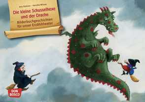 Die kleine Schusselhexe und der Drache. Kamishibai Bildkartenset von Stohner,  Anu, Wilson,  Henrike