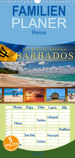 Familienplaner Die kleinen Antillen – Barbados (Wandkalender 2022 , 21 cm x 45 cm, hoch) von Roder,  Peter