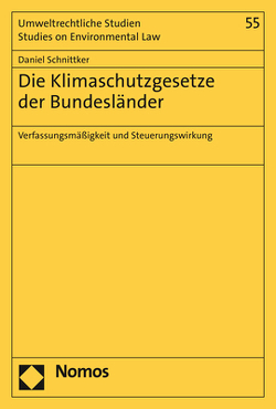 Die Klimaschutzgesetze der Bundesländer von Schnittker,  Daniel