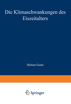 Die Klimaschwankungen des Eiszeitalters von Frenzel,  Burkhard