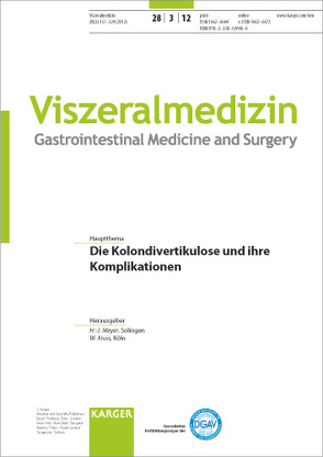 Die Kolondivertikulose und ihre Komplikationen von Kruis, Meyer