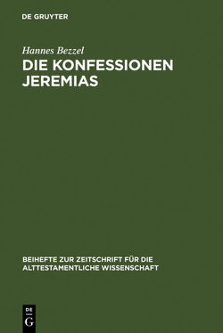 Die Konfessionen Jeremias von Bezzel,  Hannes