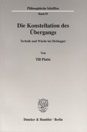 Die Konstellation des Übergangs. von Platte,  Till