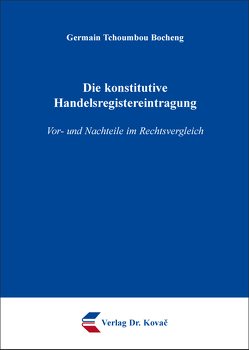 Die konstitutive Handelsregistereintragung von Tchoumbou Bocheng,  Germain