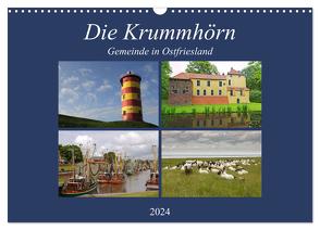 Die Krummhörn Gemeinde in Ostfriesland (Wandkalender 2024 DIN A3 quer), CALVENDO Monatskalender von Poetsch,  Rolf