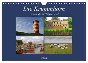 Die Krummhörn Gemeinde in Ostfriesland (Wandkalender 2024 DIN A4 quer), CALVENDO Monatskalender von Poetsch,  Rolf