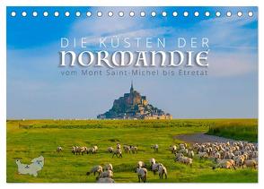 Die Küsten der Normandie vom Mont Saint-Michel bis Étretat (Tischkalender 2024 DIN A5 quer), CALVENDO Monatskalender von Ratzer,  Reinhold