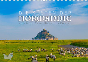 Die Küsten der Normandie vom Mont Saint-Michel bis Étretat (Wandkalender 2023 DIN A2 quer) von Ratzer,  Reinhold