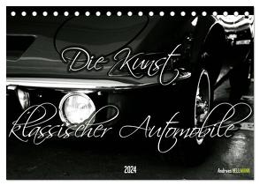 Die Kunst klassischer Automobile (Tischkalender 2024 DIN A5 quer), CALVENDO Monatskalender von Hellmann,  Andreas