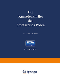 Die Kunstdenkmäler des Stadtkreises Posen von Kohte,  Julius