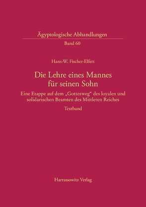 Die Lehre eines Mannes für seinen Sohn von Fischer-Elfert,  Hans-W.