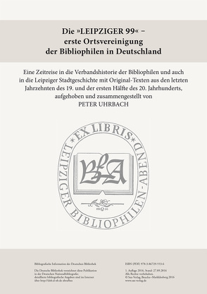 Die »Leipziger 99« von Uhrbach,  Peter