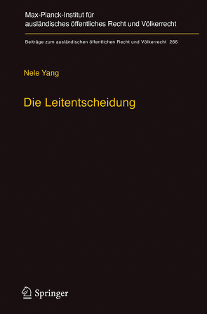 Die Leitentscheidung von Yang,  Nele