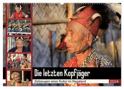 Die letzten Kopfjäger – Zeitzeugen einer Kultur im Nagaland (Wandkalender 2024 DIN A2 quer), CALVENDO Monatskalender von Herzog,  Michael