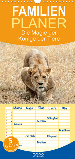 Die Magie der Könige der Tiere – Familienplaner hoch (Wandkalender 2022 , 21 cm x 45 cm, hoch) von Skrypzak,  Rolf