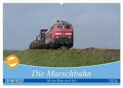 Die Marschbahn (Wandkalender 2024 DIN A2 quer), CALVENDO Monatskalender von bahnblitze.de,  bahnblitze.de