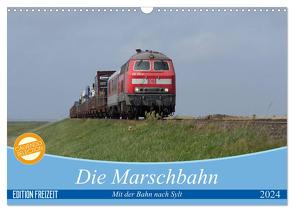 Die Marschbahn (Wandkalender 2024 DIN A3 quer), CALVENDO Monatskalender von bahnblitze.de,  bahnblitze.de