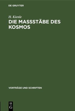 Die Maßstäbe des Kosmos von Kienle,  H.