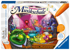 Ravensburger tiptoi Spiel 00555 Monsterstarke Musikschule – Lernspiel ab 4 Jahren, Singen-Hören-Musizieren von Haferkamp,  Kai