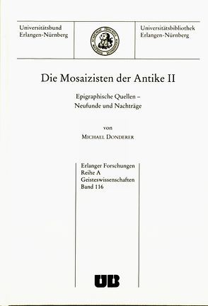Die Mosaizisten der Antike II von Donderer,  Michael