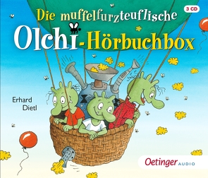 Die muffelfurzteuflische Olchi-Hörbuchbox von Dietl,  Erhard, Dittmann,  Klaus, Faber,  Dieter, Gustavus,  Frank, Hübner,  Karla Marie, Kirchberger,  Stephanie, Mank,  Maritna, Michaelis,  Eva, Missler,  Robert, Nickel,  Torvi, Oberpichler,  Frank, Rieß,  Alexander, Saß-Kömpe,  Ines, Schmitt,  Rainer, Weitendorf,  Niklas, Wendland,  Jens, Wulkop,  Nils