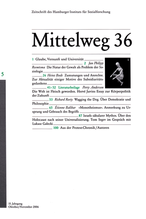 Die Natur der Gewalt als Problem der Soziologie von Anderson,  Perry, Balibar,  Étienne, Bude,  Heinz, Gałecki,  Łukasz, Kraushaar,  Wolfgang, Reemtsma,  Jan Ph, Rorty,  Richard, Segev,  Tom