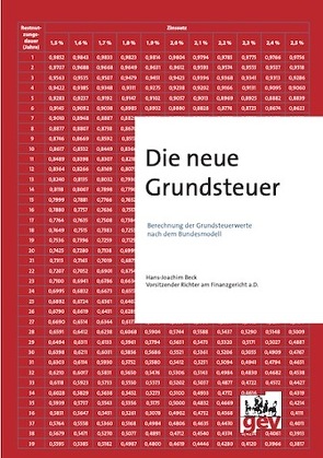 Die neue Grundsteuer von Beck,  Hans-Joachim