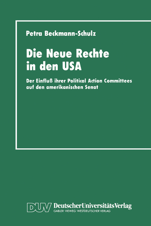 Die Neue Rechte in den USA von Beckmann-Schulz,  Petra