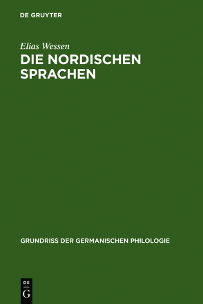 Die nordischen Sprachen von Öhman,  Suzanne, Wessen,  Elias