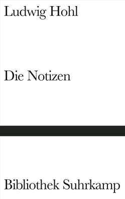 Die Notizen oder Von der unvoreiligen Versöhnung von Hohl,  Ludwig