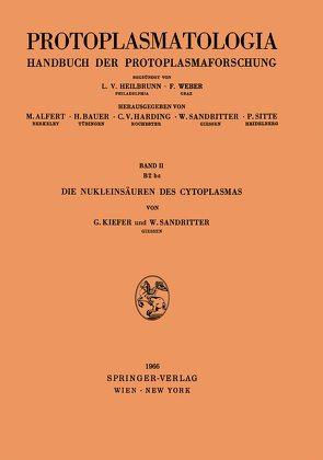 Die Nukleinsäuren des Cytoplasmas von Kiefer,  Günther, Sandritter,  Walter