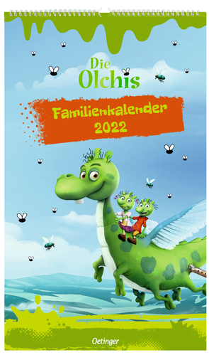 Die Olchis Familienkalender Unser olchiges Jahr 2022 von Dietl,  Erhard