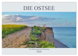 Die Ostsee – von Schleswig nach Glücksburg (Wandkalender 2024 DIN A2 quer), CALVENDO Monatskalender von Janke,  Andrea