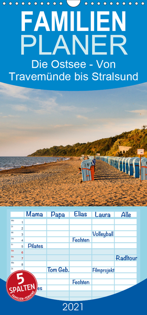 Die Ostsee – Von Travemünde bis Stralsund – Familienplaner hoch (Wandkalender 2021 , 21 cm x 45 cm, hoch) von Hellmann,  Eike, www.eh-photography.de