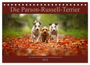 Die Parson-Russell-Terrier …mit neuen Abenteuern aus der Hundeknipserei (Tischkalender 2024 DIN A5 quer), CALVENDO Monatskalender von Köntopp,  Kathrin