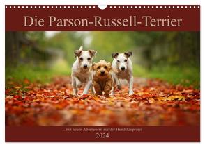 Die Parson-Russell-Terrier …mit neuen Abenteuern aus der Hundeknipserei (Wandkalender 2024 DIN A3 quer), CALVENDO Monatskalender von Köntopp,  Kathrin