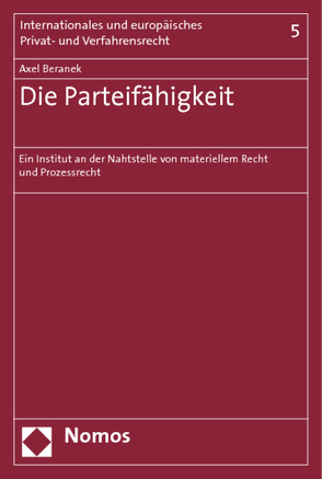 Die Parteifähigkeit von Beranek,  Axel